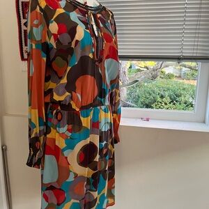 Talking French dress silk size 40/ 8 us